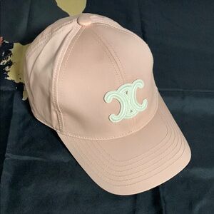 Pink Baseball Cap with Logo